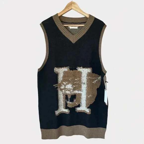 Honor the Gift Women's Small Mascot Sweater Vest Mini Dress in Black - Picture 3 of 8